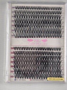 Pro Lash Beauty 300D 400D Individual Lash Clusters 9-16mm Mixed Lengths